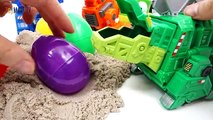 Voiture enfants des œufs pour Il allons protéger jouets avec Trux up ~ surprise dinotrux