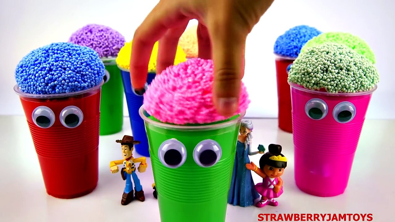 Dessin animé des œufs gelé vase Bob léponge jouets Goo elsa minecraft surprise strawberryjamtoys