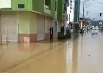 Desbordamientos en ríos en el Azuay