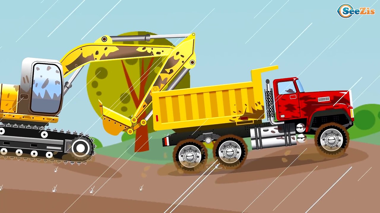 The Big Truck IS IN TROUBLE | Construction Trucks & Vehicles Cartoons for children