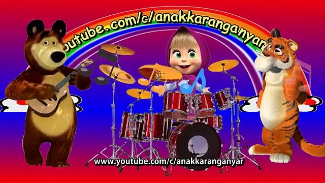 Et ours Indonésie chanson le le le le la Les enfants apprennent Masha chansons populaires de tous les temps