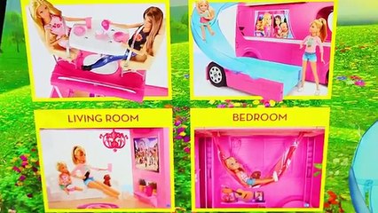 Le plus grand campeur gelé amusement amusement Nouveau piscine Princesse vers le haut en haut mondes Barbie pop rv motorhome disney