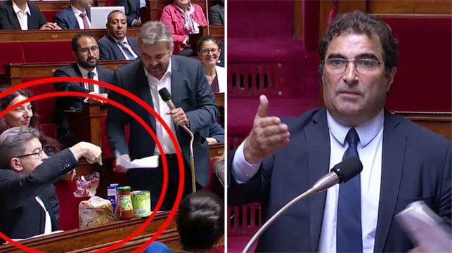 Christian Jacob se moque des Insoumis qui apportent des courses à l'Assemblée