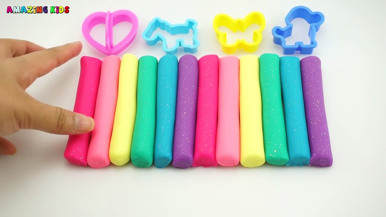Les couleurs Créatif léléphant pour amusement amusement enfants Apprendre petit moules jouer étoiles scintillement Doh animal sta