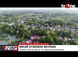 Korban Banjir Belitung Timur Dievakuasi ke 14 Lokasi