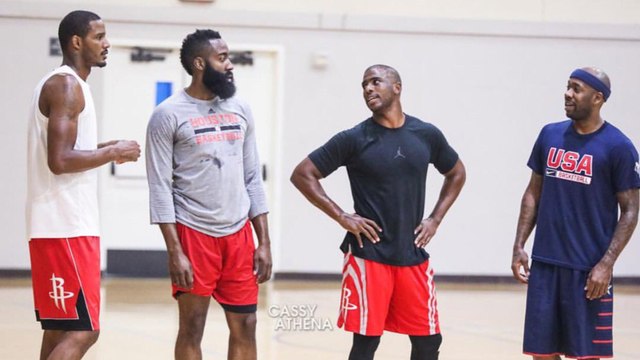 Chris Paul & James Harden Play as Rockets Teammates for the First Time