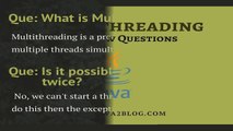 Java Multithreading Interview Questions