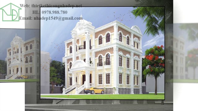 Mẫu thiết kế biệt thự cổ điển Pháp đẳng cấp nhất việt nam