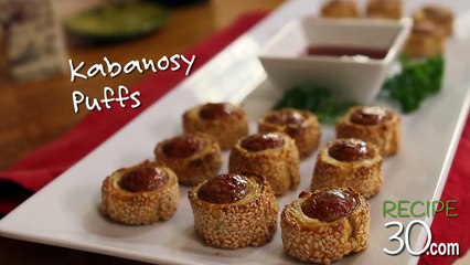 Recipe30 - Kabanosy Puffs - Hot kabanos sausage with flaky puff pastry