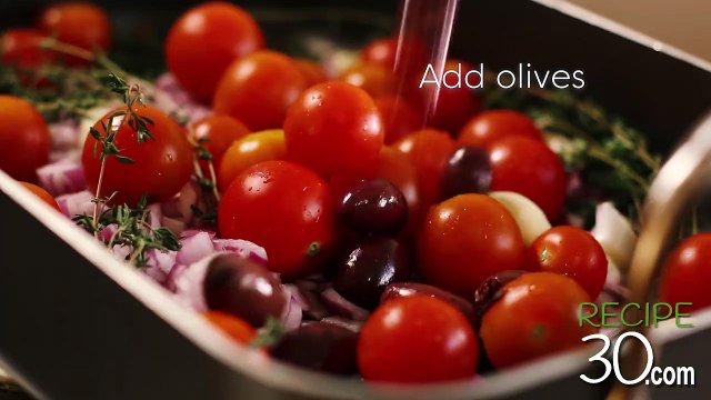 Recipe30 - Mediterranean Roasted Chicken with Balsamic Vegetables and Pasta