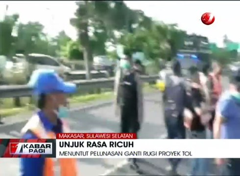 Tuntut Ganti Rugi Lahan, Unjuk Rasa Berakhir Ricuh