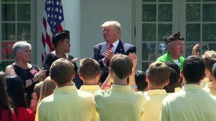 'Rude!' Trump stonewalls question on transgender policy