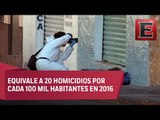 23 mil 953 homicidios en 2016: INEGI