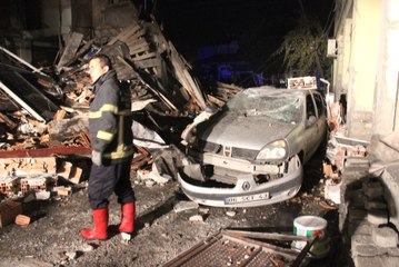Kütahya'da Bir Lokantada Tüp Patladı, Bina Yerle Bir Oldu