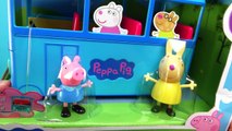 Nick Jr. PEPPA PIG School Bus, Sound, Song, Miss Rabbit, Candy Cat Toy Surprises Playset /