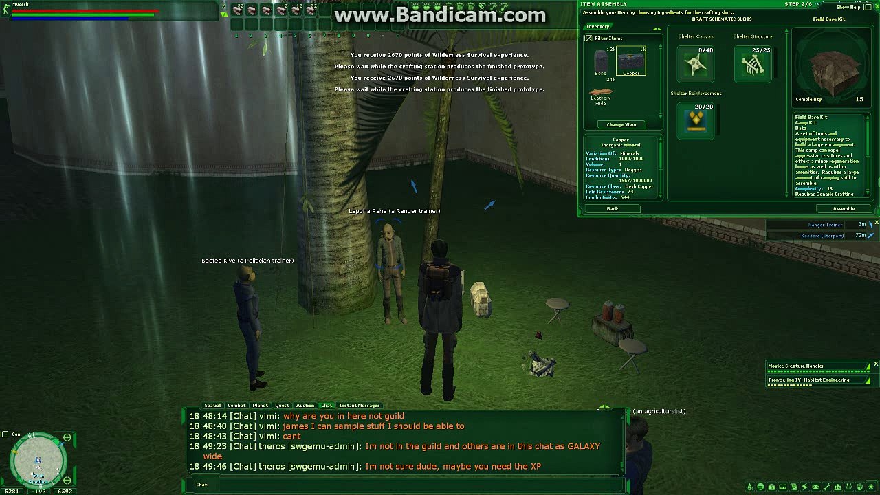 Finishing Master Ranger (Star Wars Galaxies Pre-CU)