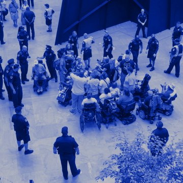 Police just arrested people protesting the GOP health care bill