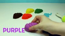 Jouer et Apprendre couleurs avec jouer la modélisation argile et les légume moules Créatif amusement pour