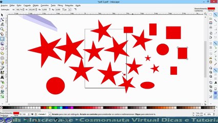 Como Deletar Varias Figuras no Inkscape