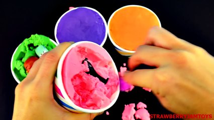 Cars 2 Play Doh Shopkins Barbie Spongebob Superman Kitty Ice Cream Surprise Eggs Strawberr