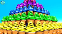 Learning Colors With 3D Ice Cream Pyramid For Kids Toddlers Babies Learning Colors with 3D