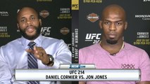 Jon Jones Addresses Daniel Cormier stepping in his direction at UFC 214 presser