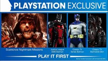 Batman: Arkham Knight - All Batman Skins & Pre-Order Bonuses