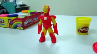 Play Doh Spiderman Iron man ow To Make Super Heroes With Play-Doh Collec