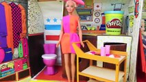 Frozen DREAM Elsa Anna Barbie Airplane Vacation Play Doh Nightmare Parody Part 1