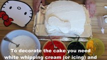 How to make a Hello Kitty cake - How to airbrush cake - Complete cake decorating tutorial