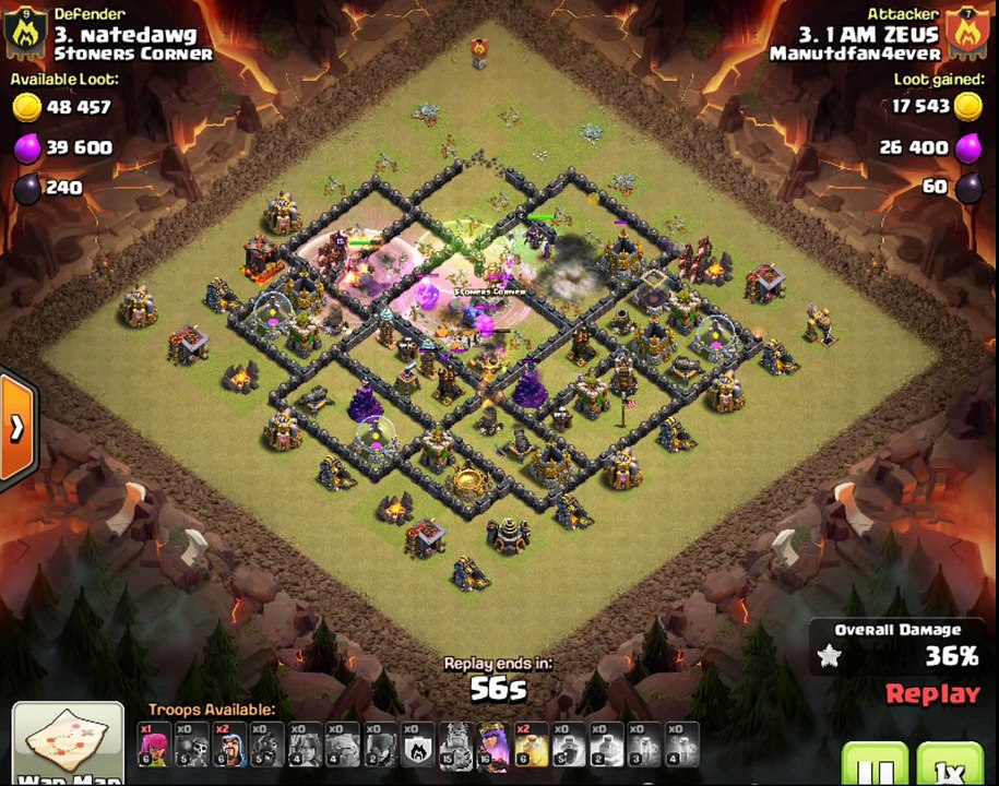 TH 9 Max 3 star attack.