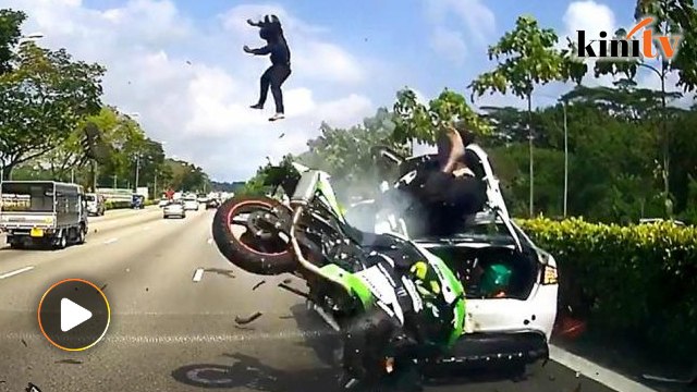 Two Malaysians severely injured after high-speed crash