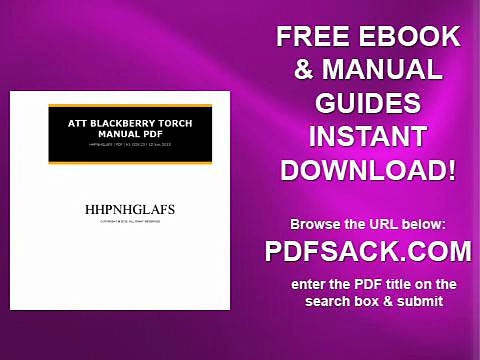 Att Blackberry Torch Manual Pdf