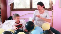 Ballon défi laissez tomber gelé géant énorme jouets vidéo Surprise pop ✪ surprise disneycar