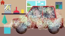 Niños para y dibujos animados sobre los coches Lavado de coches nuevos niño de dibujos animados caminar mula