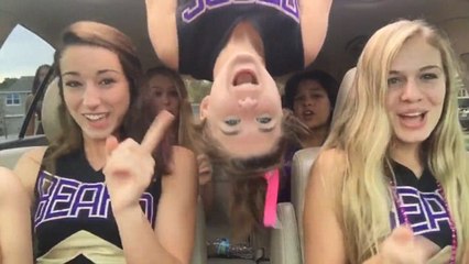 Cheerleader Tumbles Awkwardly Through Open Sunroom In Dance Fail