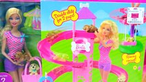 Fête jouer piscine chiot arc en ciel faire glisser jouet vidéo eau avec Barbie chelsea playset littlest