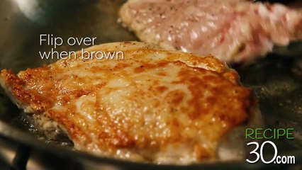Recipe30 - Chicken Supreme with bacon and mushrooms in a cream sauce