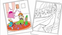 Coloring Pages Disney Frozen Fever Anna Elsa l Drawing Pages To Color For Kids l Rainbow C