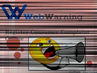 Web Warning Online Consumer Complaint Forum