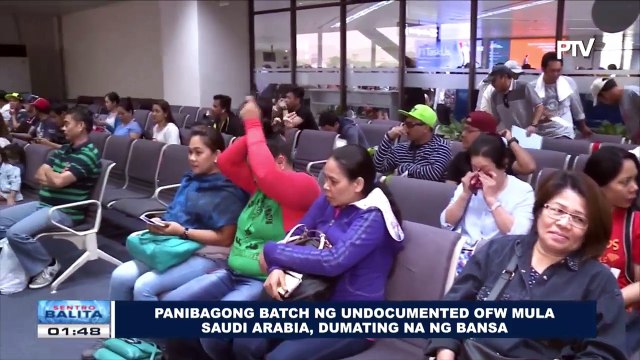 Panibagong batch ng undocumented OFWs mula Saudi Arabia, dumating na sa bansa