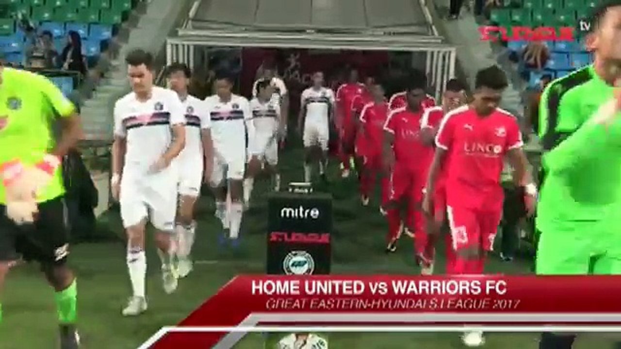 Home United 1:1 Warriors FC	(Singapore S-League 25 July 2017)