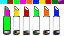 Enfants coloration les couleurs pour Apprendre lèvre rouge à lèvres à Il avec Pages pages collection k