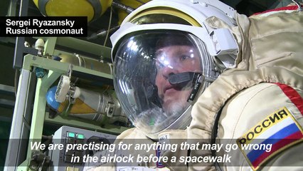 Astronauts gear up for space with tough Russian training