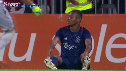 Nice-Ajax maçında enteresan olay