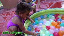 Easter Eggs Hunt Surprise Toys Challenge Water Balloons Fight Shopkins Disney Cars Toys Pa