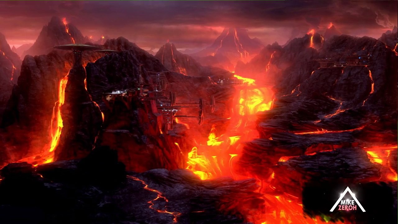 Star Wars The Last Jedi Darth Vader Castle On Mustafar