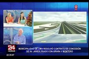 Municipalidad de Lima resolvió contrato de concesión de avenida Javier Prado