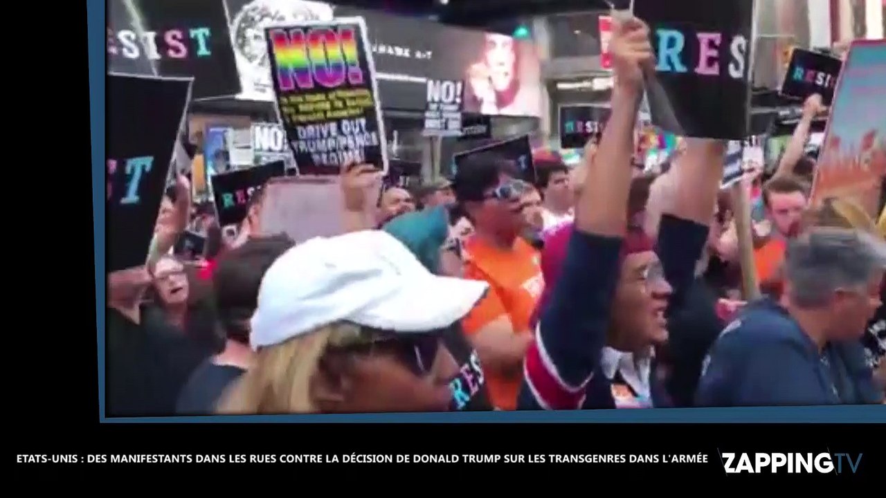 Donald Trump interdit l’armée aux transgenres, plusieurs manifestations éclatent aux Etats-Unis (vidéo)