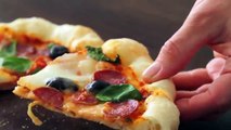 Et pâte terminer fait à la maison recette début à Il garniture vidéo avec Recette de pizza |